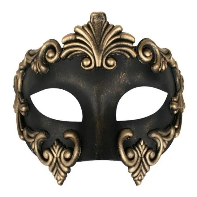 Lorenzo Eye Mask - Black/Gold