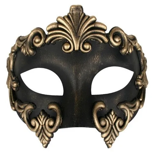 Lorenzo Gold & Black Face Mask