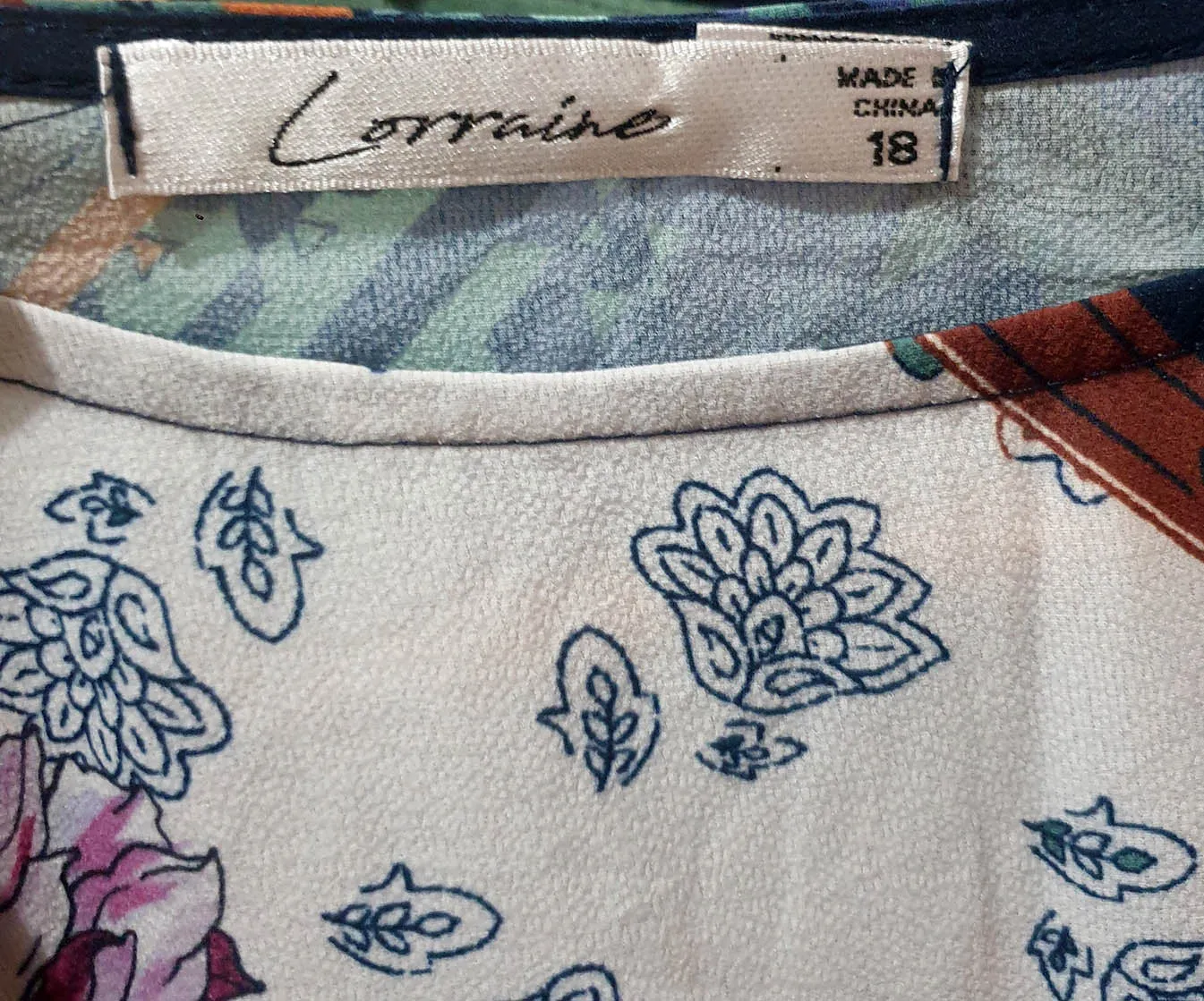 Lorraine navy polyester dress size 18