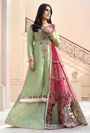 Luxury Lawn Wear 2020 in Green Color #M0123