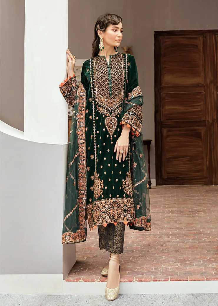 Luxury Pakistani Party Dress with Embroidery #BB150