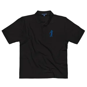 Male Golfer Premium Embroidered Polo - Royal Blue