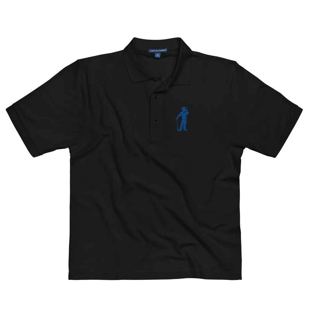 Male Golfer Premium Embroidered Polo - Royal Blue