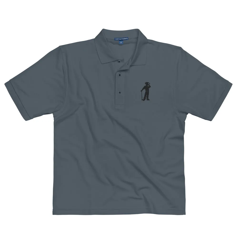 Male Golfer Premium Embroidered Polo