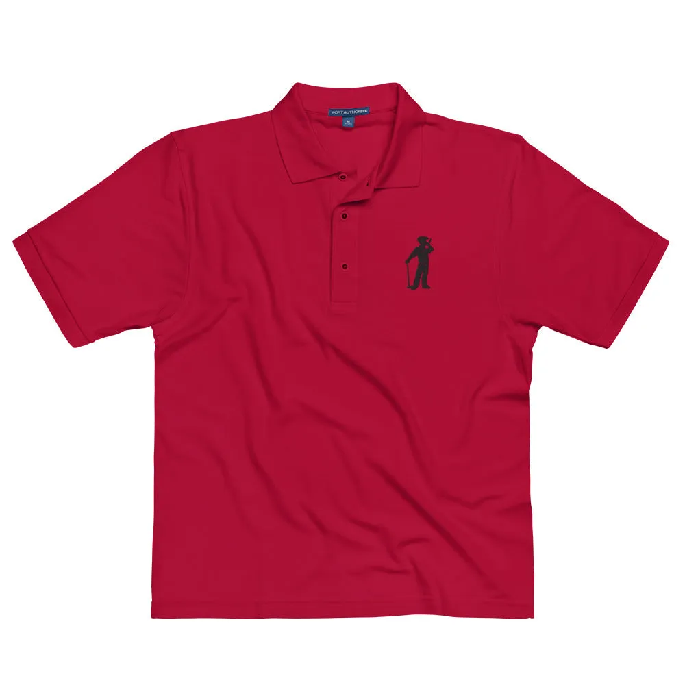 Male Golfer Premium Embroidered Polo