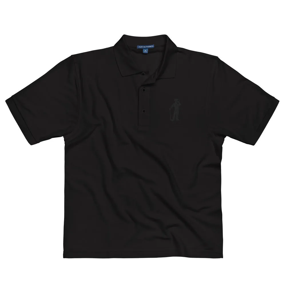 Male Golfer Premium Embroidered Polo