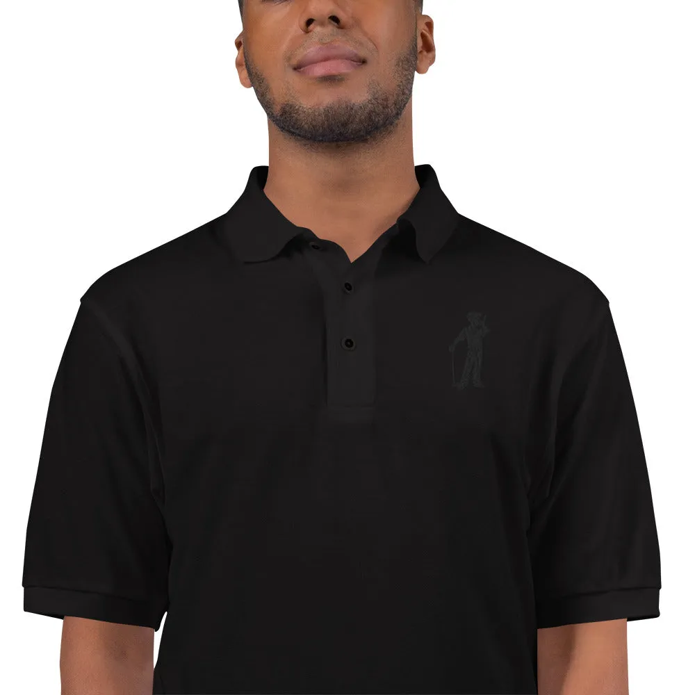 Male Golfer Premium Embroidered Polo