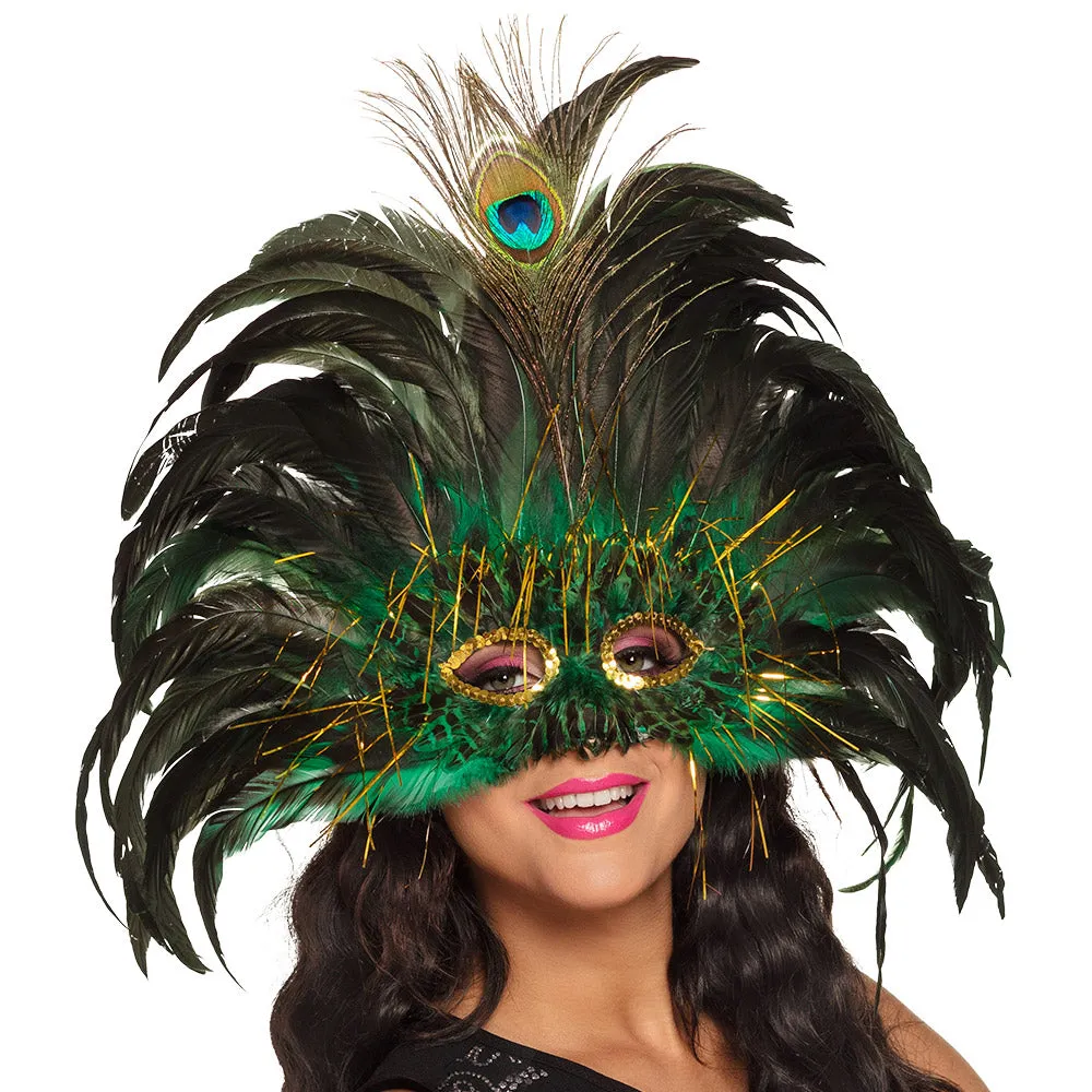 Masquerade Eye Mask Peacock Queen