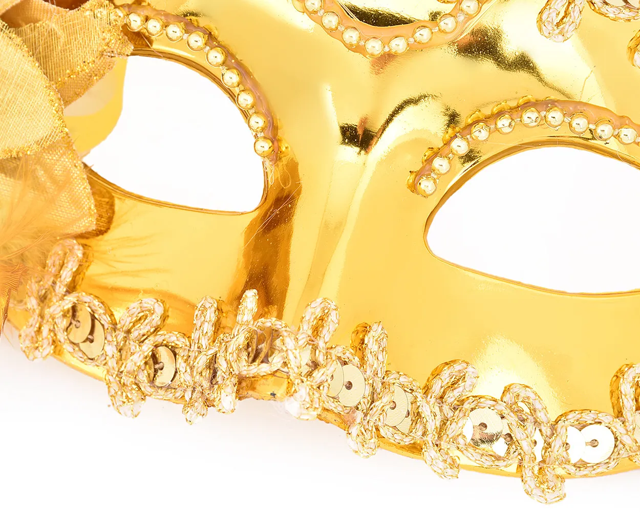 Masquerade Mask with Flower Set of 2 Costume Party Mask