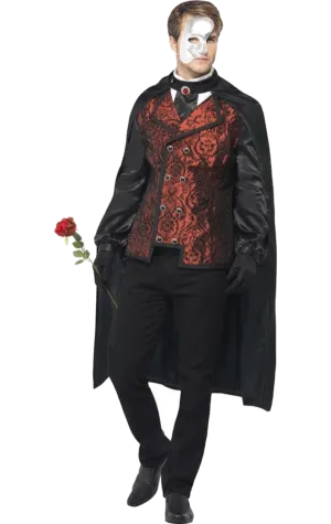 Mens Dark Opera Masquerade Costume