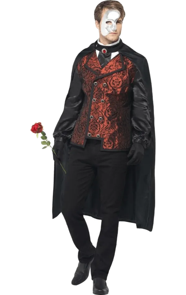 Mens Dark Opera Masquerade Costume