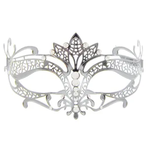Metal Masquerade Mask Silver