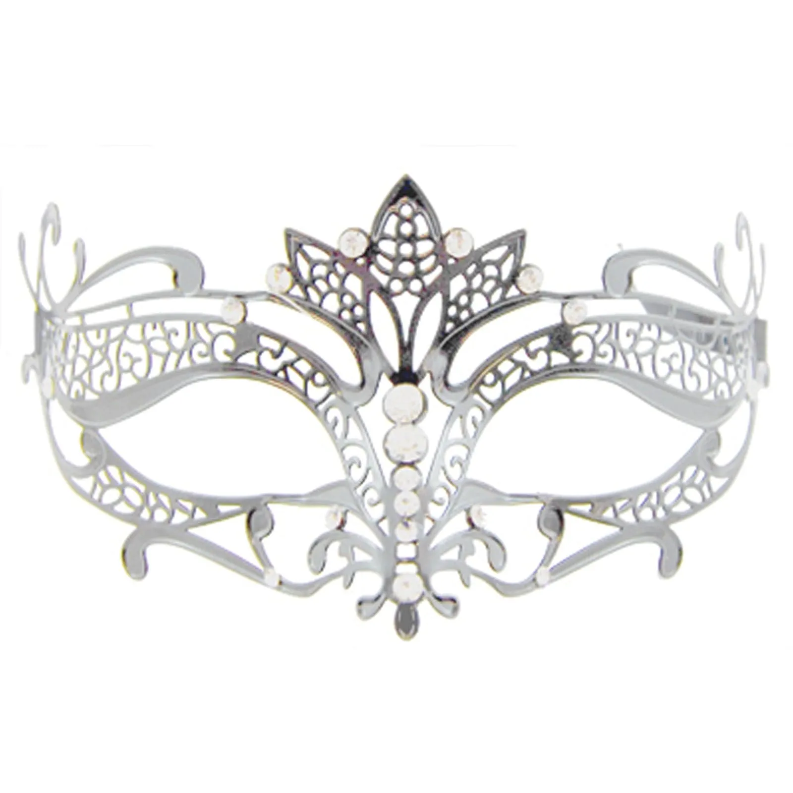 Metal Masquerade Mask Silver