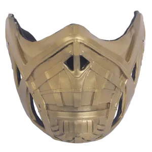 MK3/Mortal Kombat: Devastation Scorpion Mask Cosplay PVC Half Face Masks Masquerade Halloween Party Costume Props