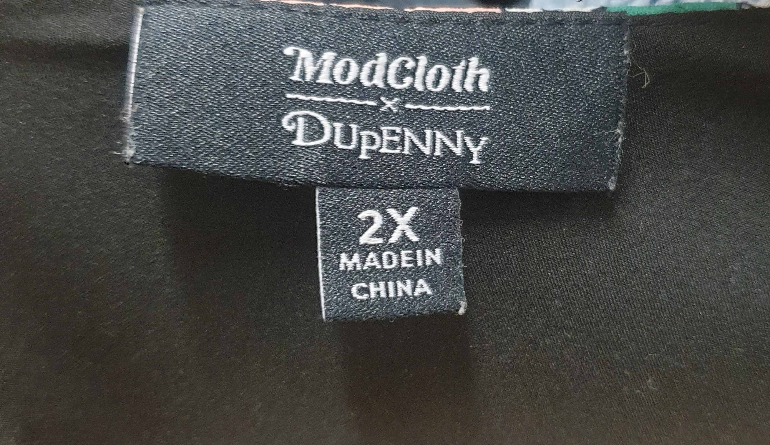 Modcloth   Dupenny unique print sleeveless dress size 2X
