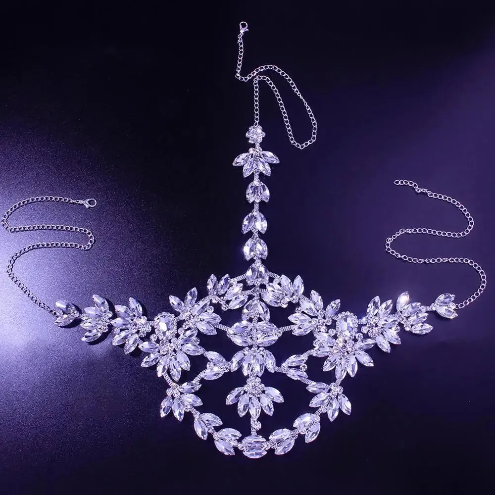 Mystic Crystal Flower Rhinestone Mask