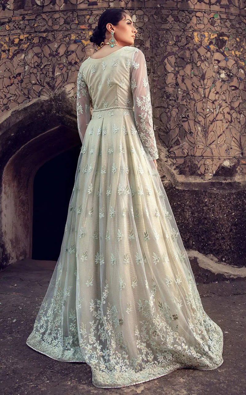 Net Embroidered Maxi for Wedding Party #Y6140