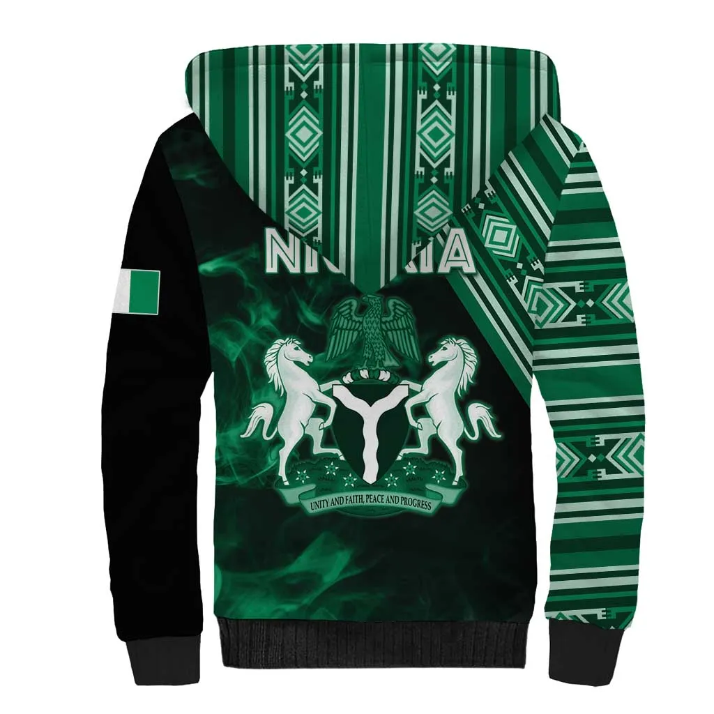Nigeria Yoruba Festival Sherpa Hoodie Eko Spirit Eyo Masquerade LT05