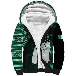 Nigeria Yoruba Festival Sherpa Hoodie Eko Spirit Eyo Masquerade LT05