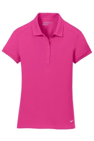 Nike Golf Ladies Dri-FIT Solid Icon Pique Polo. 746100