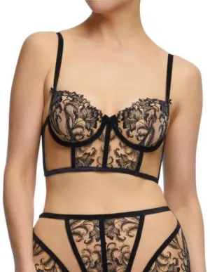 Nocturnelle Longline Bra - Black -
