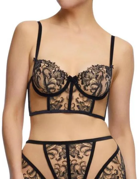 Nocturnelle Longline Bra - Black -