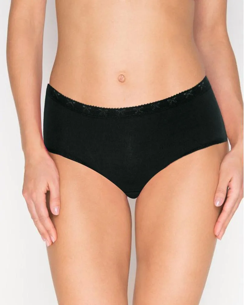 Pack of 3 - Sexy Soft Plain Cotton Panty For Ladies