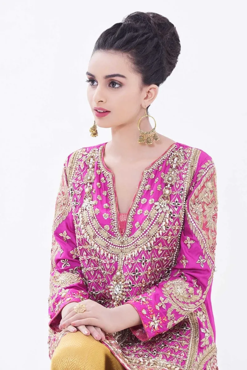 Pakistani Embroidered Wedding Party Outfit #Y2055