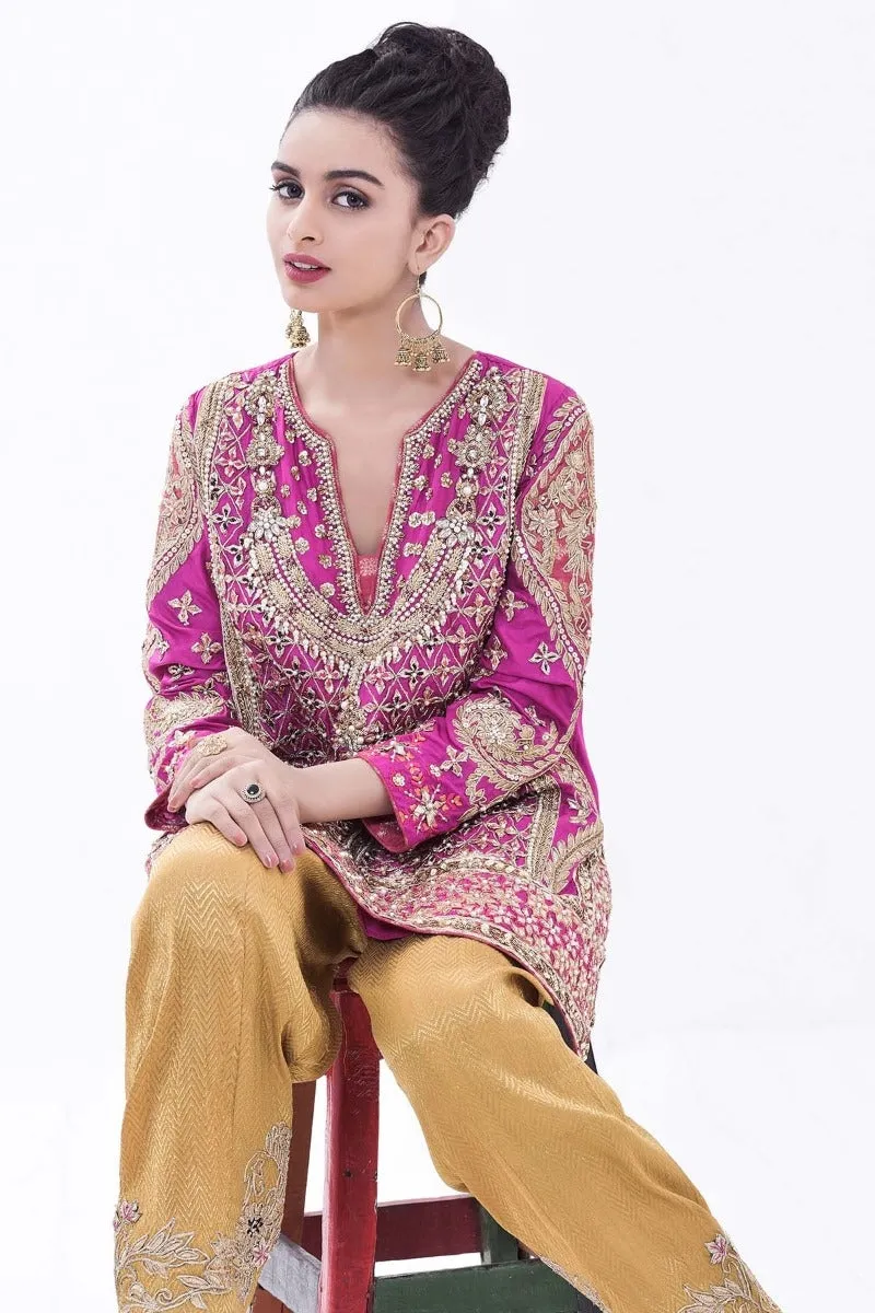 Pakistani Embroidered Wedding Party Outfit #Y2055