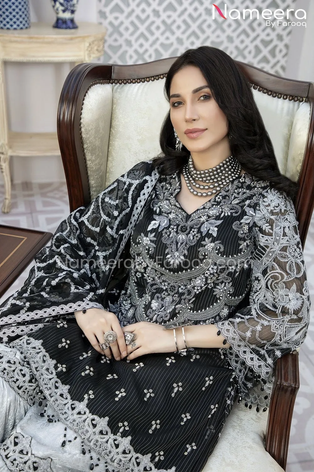 Pakistani Gharara Dress with Short Shirt Online #BP171