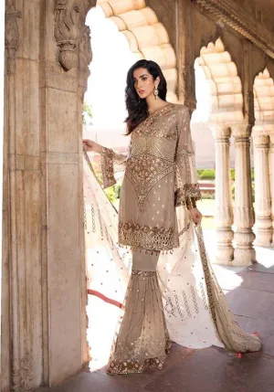 Pakistani Glamorous Chiffon Gold Skin Color Festive Wear 2019 # C1932