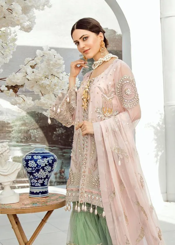 Pakistani Sharara With Hand Embellished Embroidery # CA133