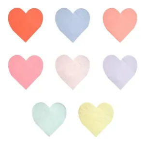Party Palette Heart Large Napkins