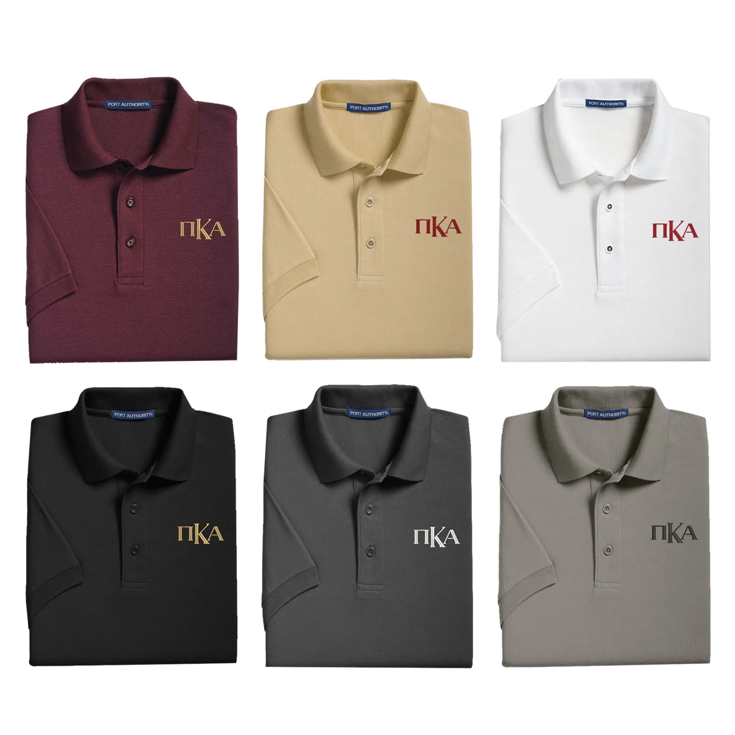 Pi Kappa Alpha Cotton Pique Polo - PKA Monogram