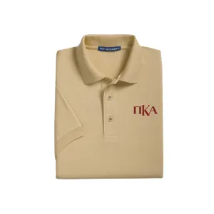 Pi Kappa Alpha Cotton Pique Polo - PKA Monogram
