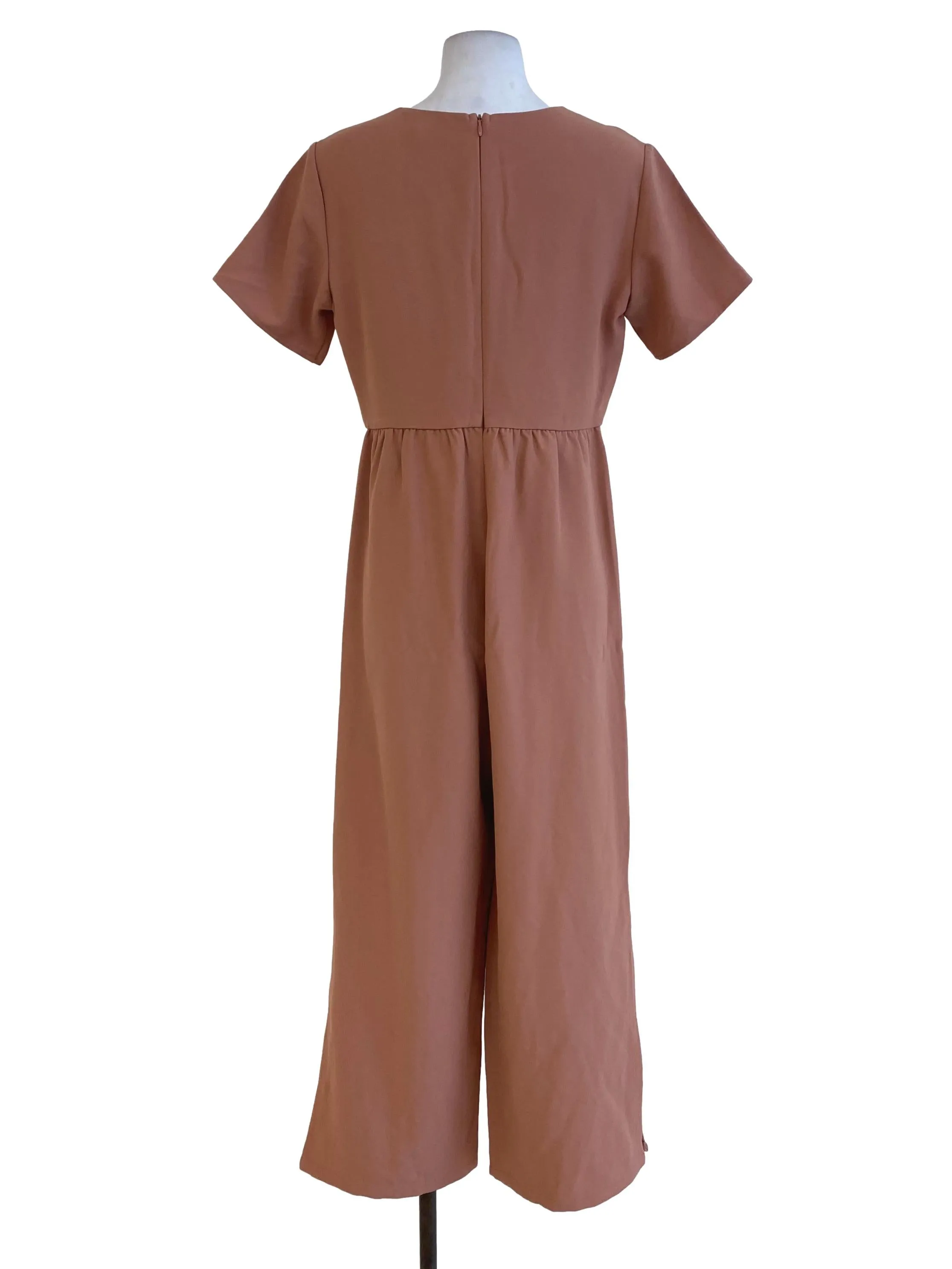 Pink Round Neck Jumpsuits TCL