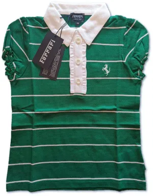 POLO Scuderia Ferrari Team F1 Formula 1 Children Polo Shirt NEW Kids Green