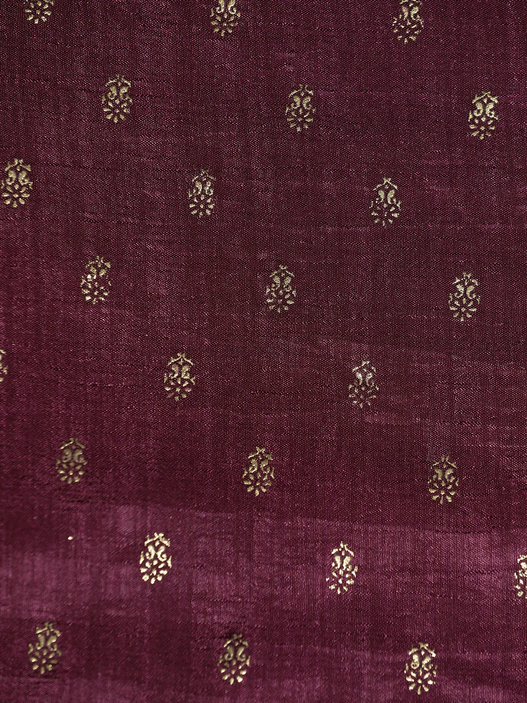 Purple Silk Blend Party Wear Saree