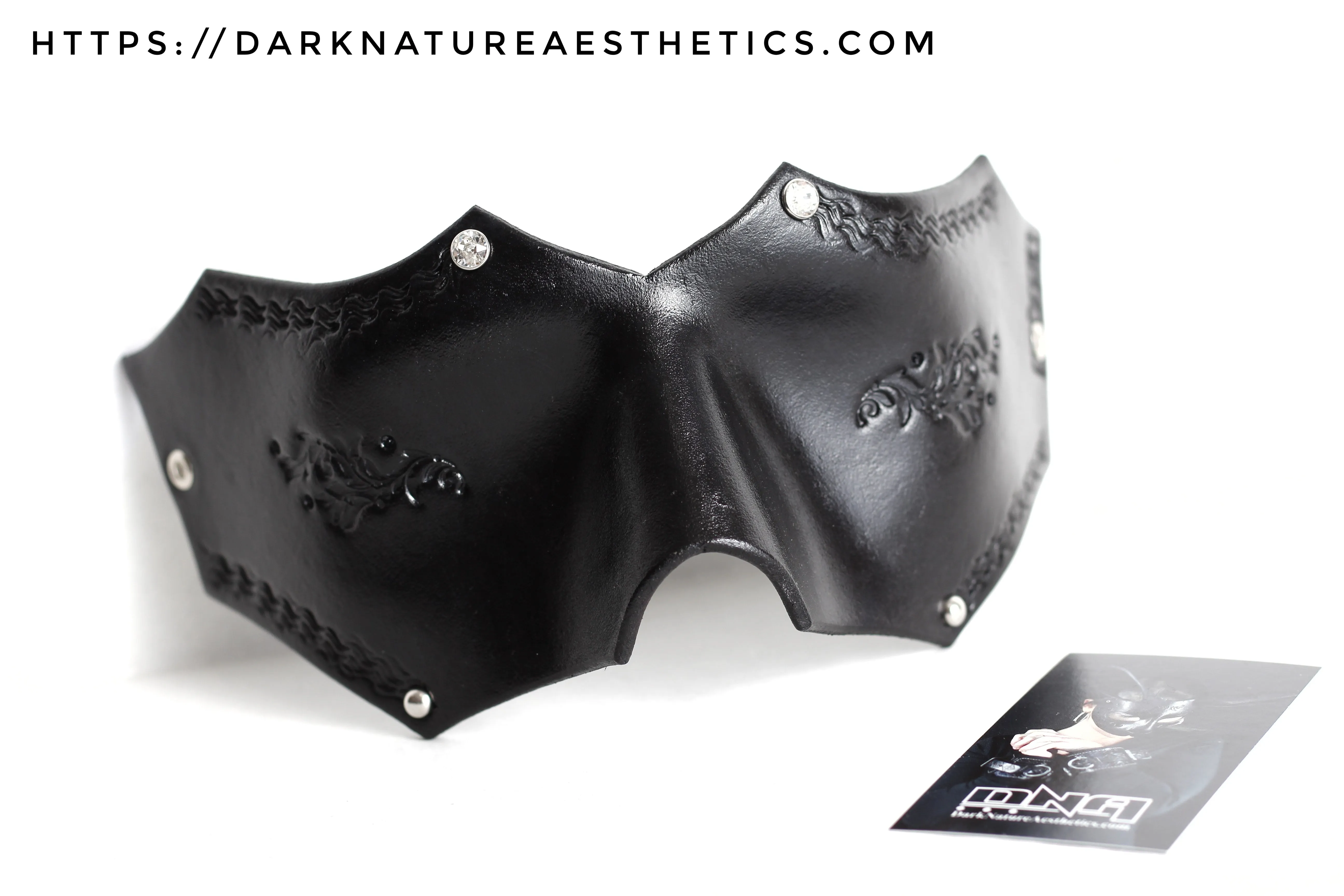"Deep Abyss" Avina Leather Blindfold