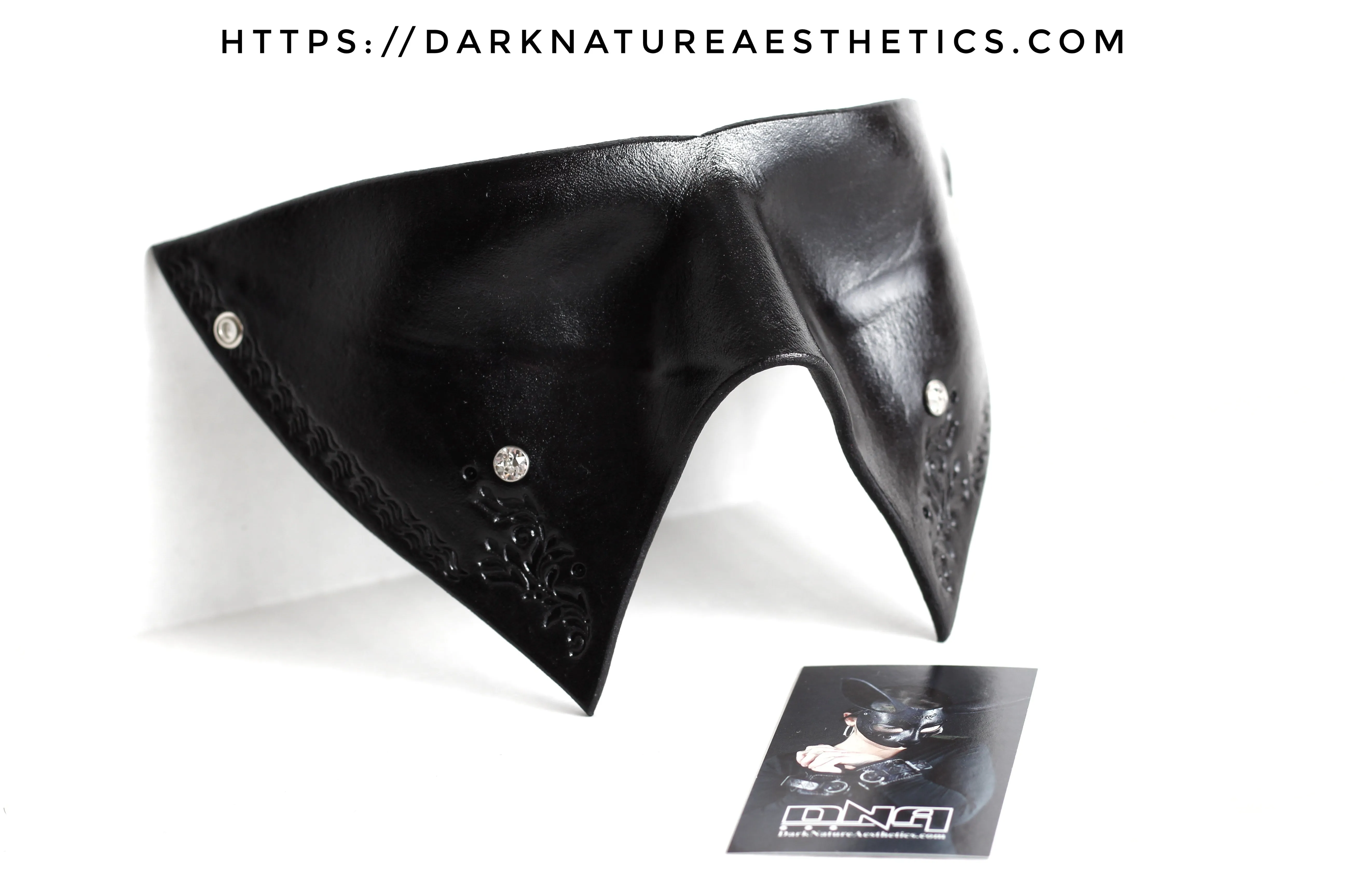 "Deep Abyss" Lysa Leather Blindfold