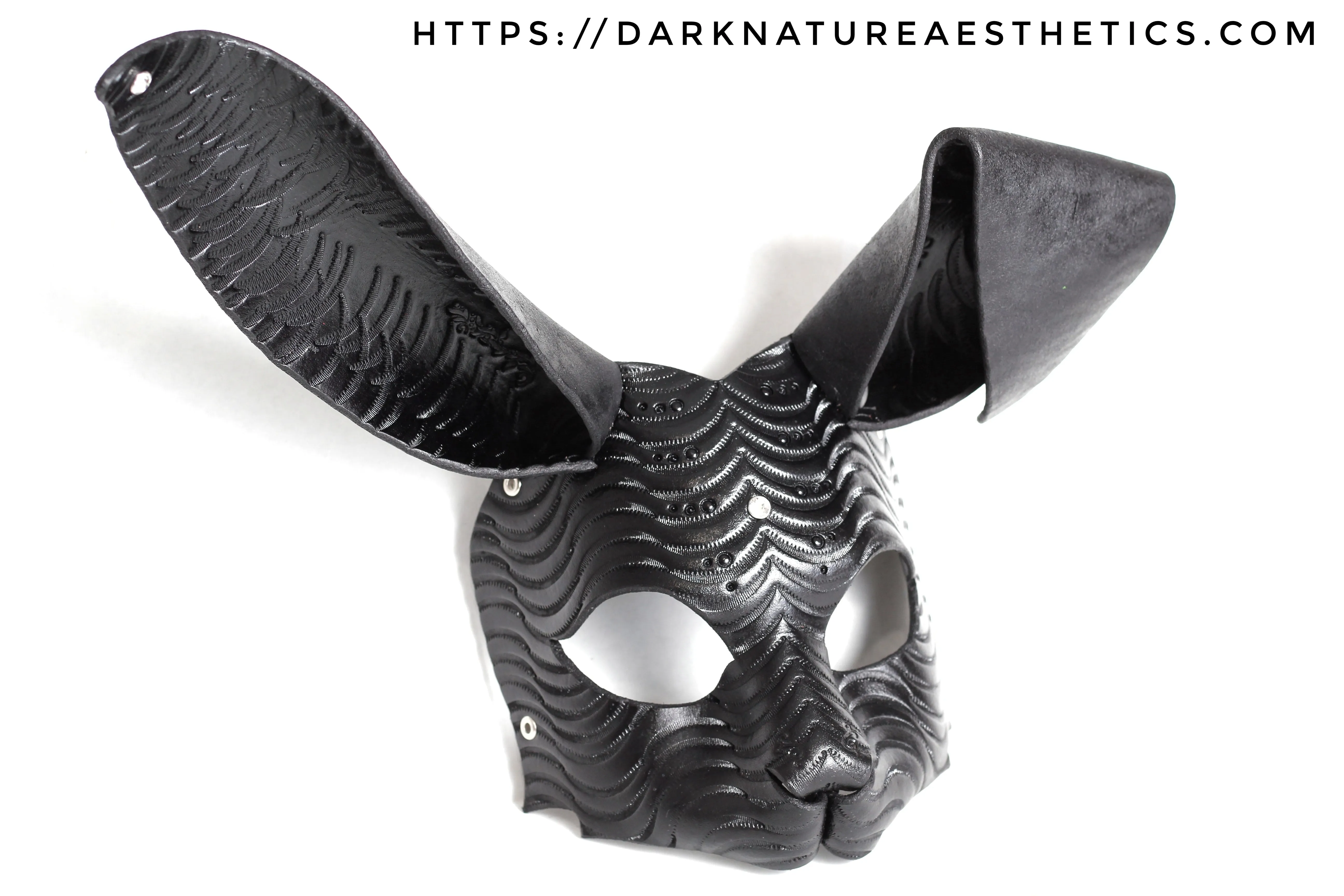 "Deep Abyss" Orion Bunny Rabbit Leather Mask