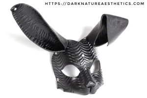 "Deep Abyss" Orion Bunny Rabbit Leather Mask