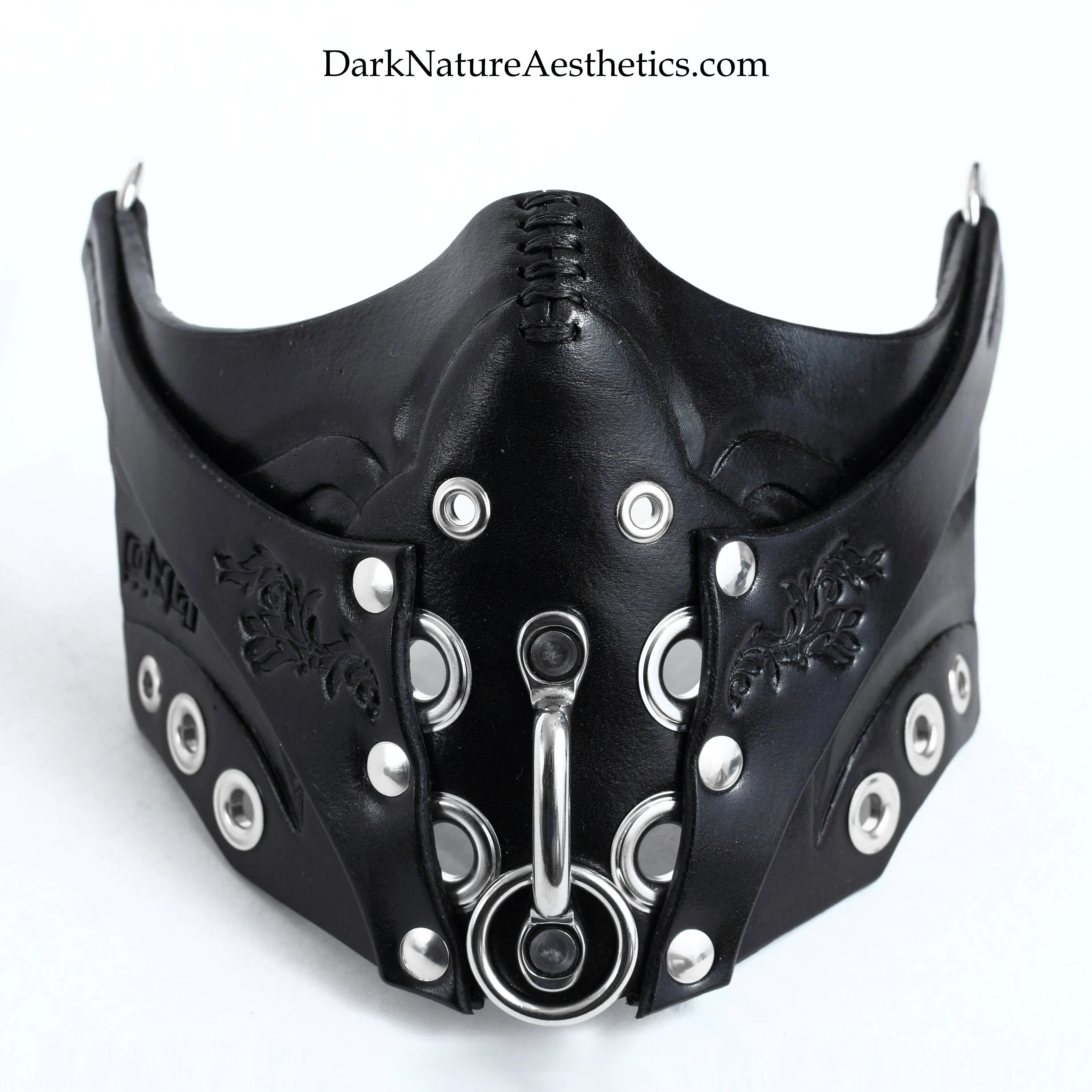 "Deep Abyss" Pure Inevitability Leather Half Mask