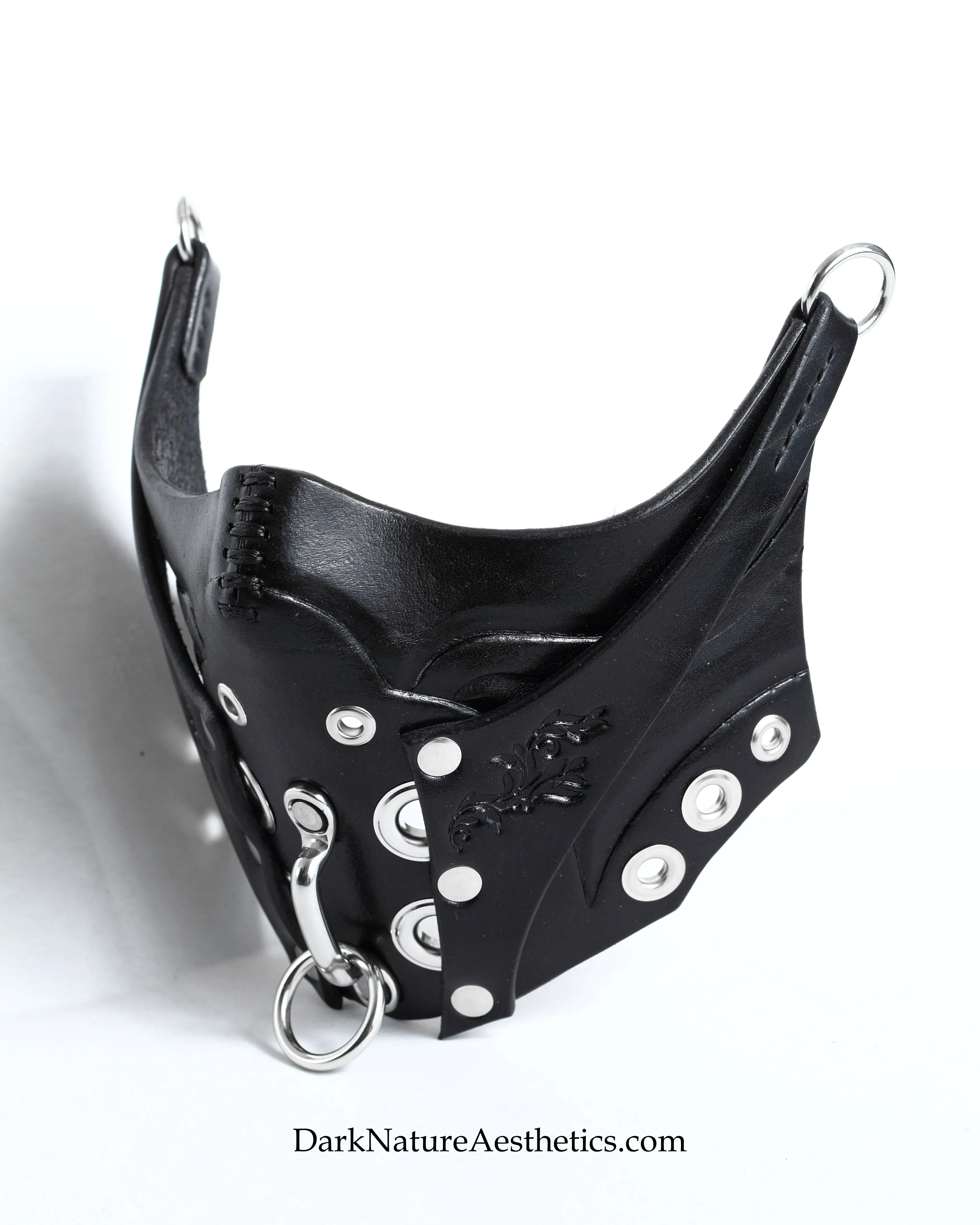 "Deep Abyss" Pure Inevitability Leather Half Mask