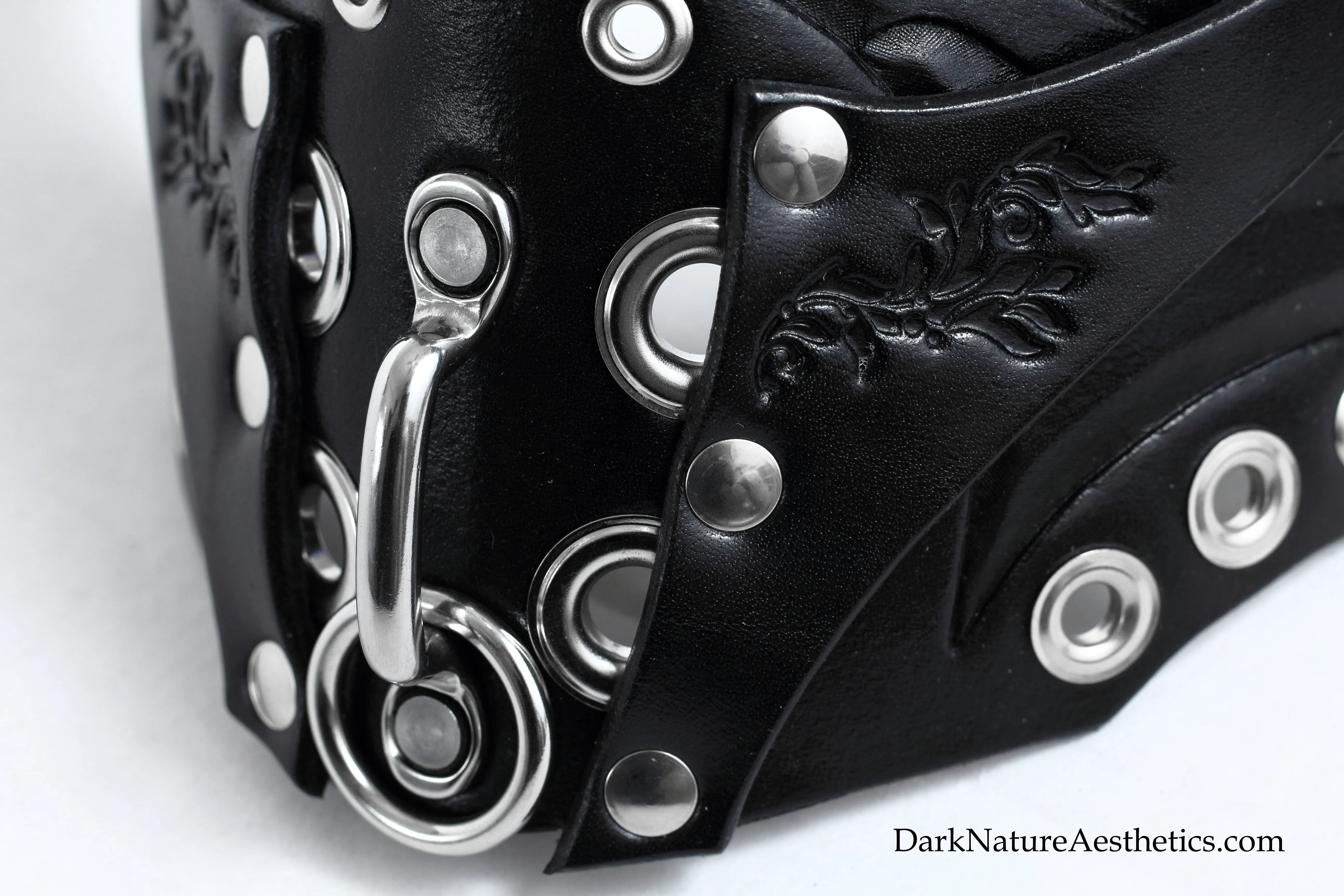"Deep Abyss" Pure Inevitability Leather Half Mask