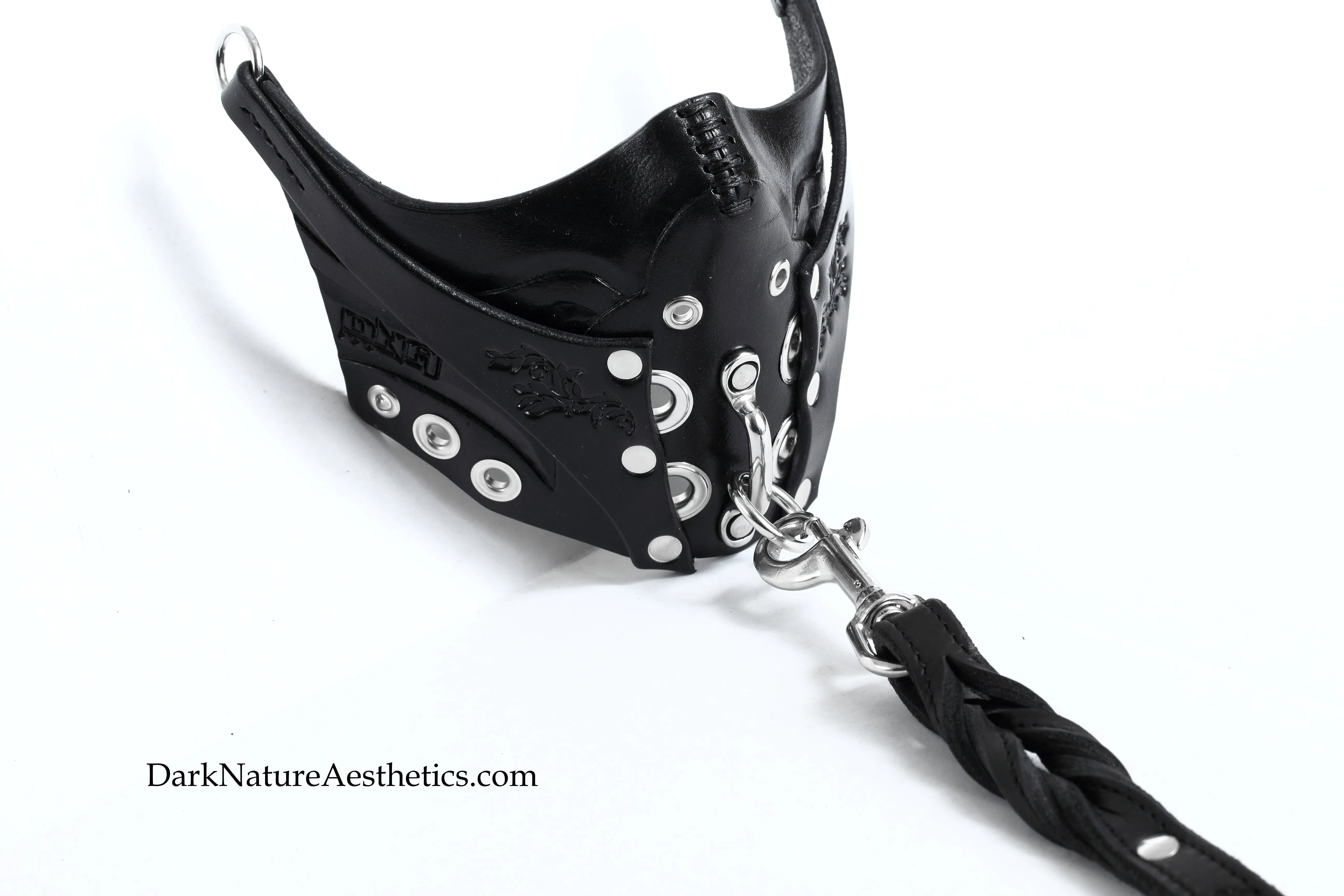 "Deep Abyss" Pure Inevitability Leather Half Mask
