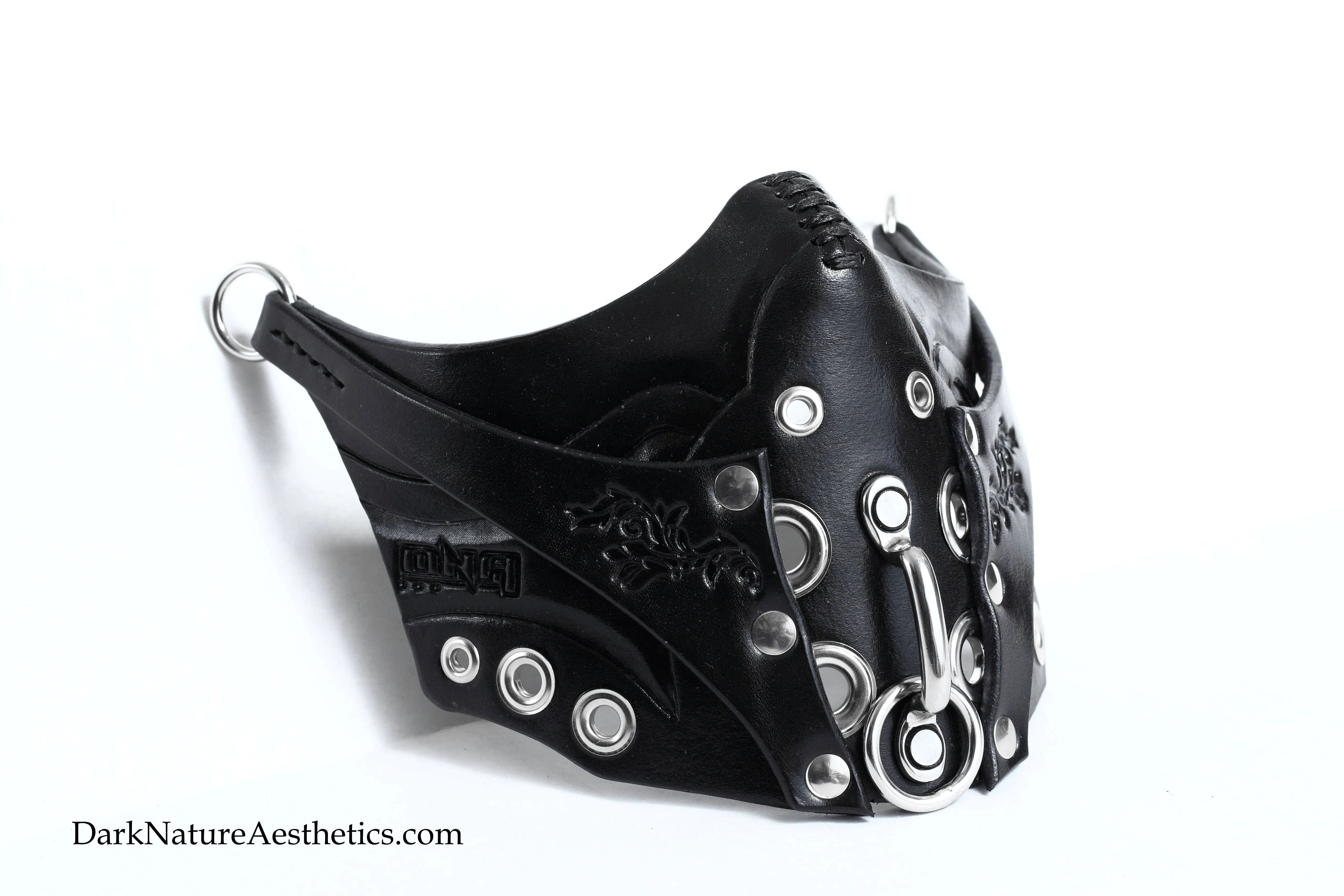 "Deep Abyss" Pure Inevitability Leather Half Mask