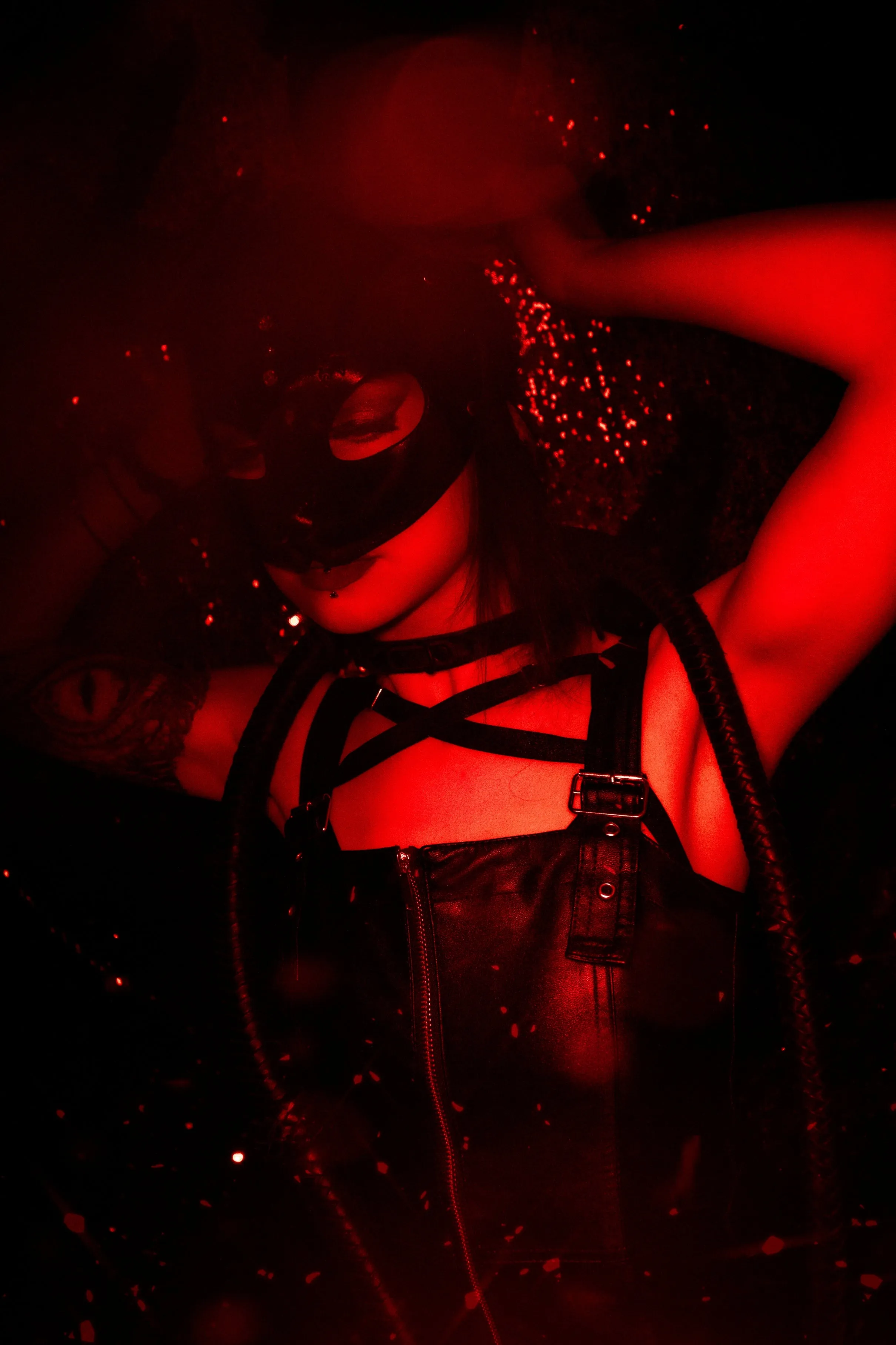 "Deep Abyss" Stella Bunny Rabbit Leather Mask