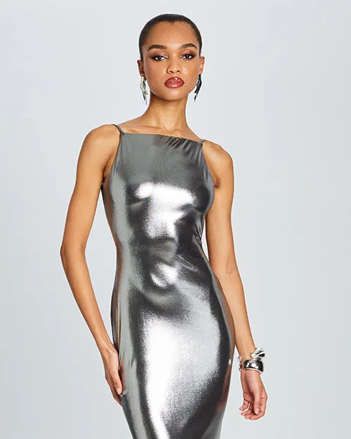 RETROFETE | Romilly Dress | Gunmetal