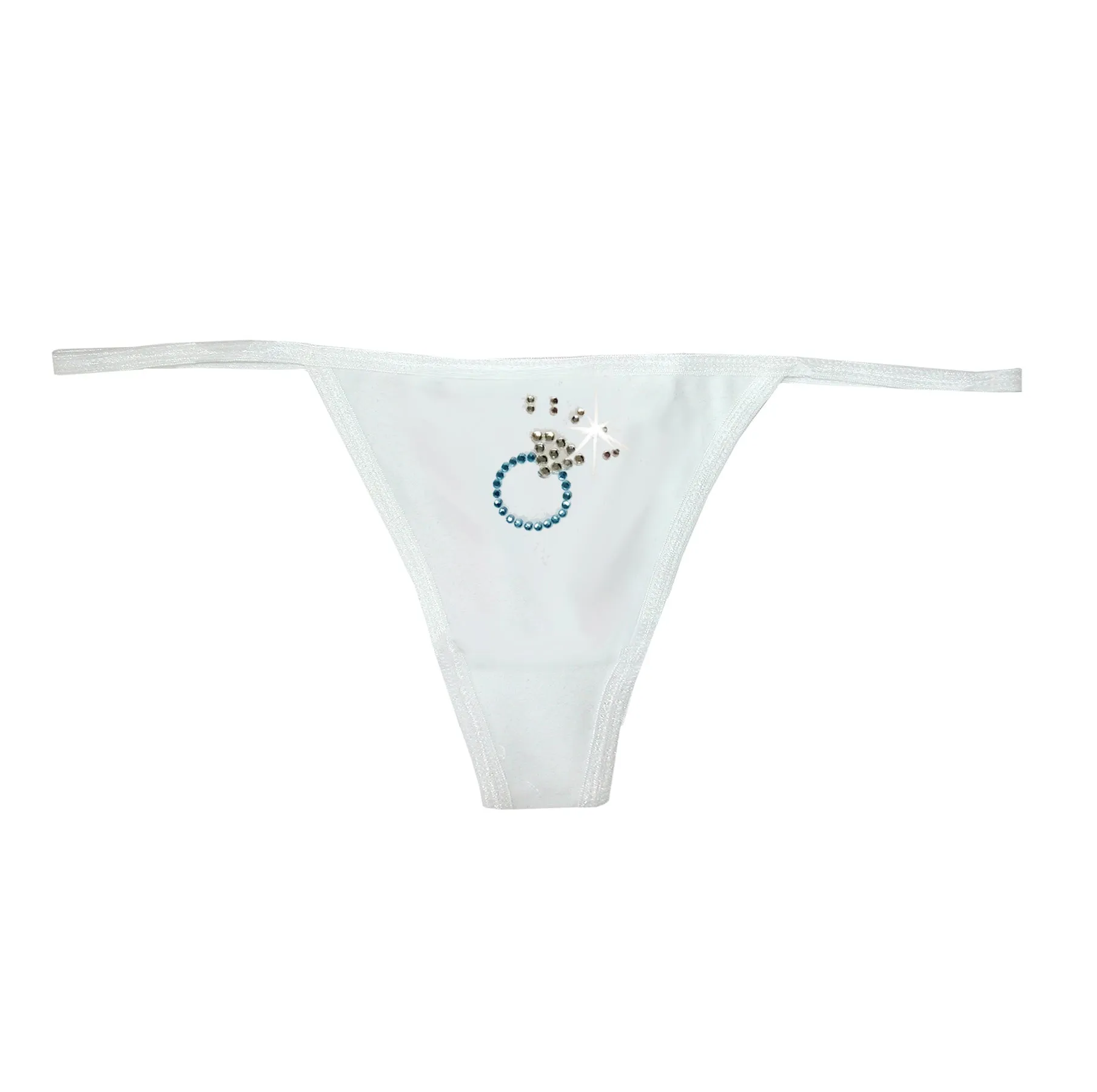 Rhinestone Wedding Ring Thong